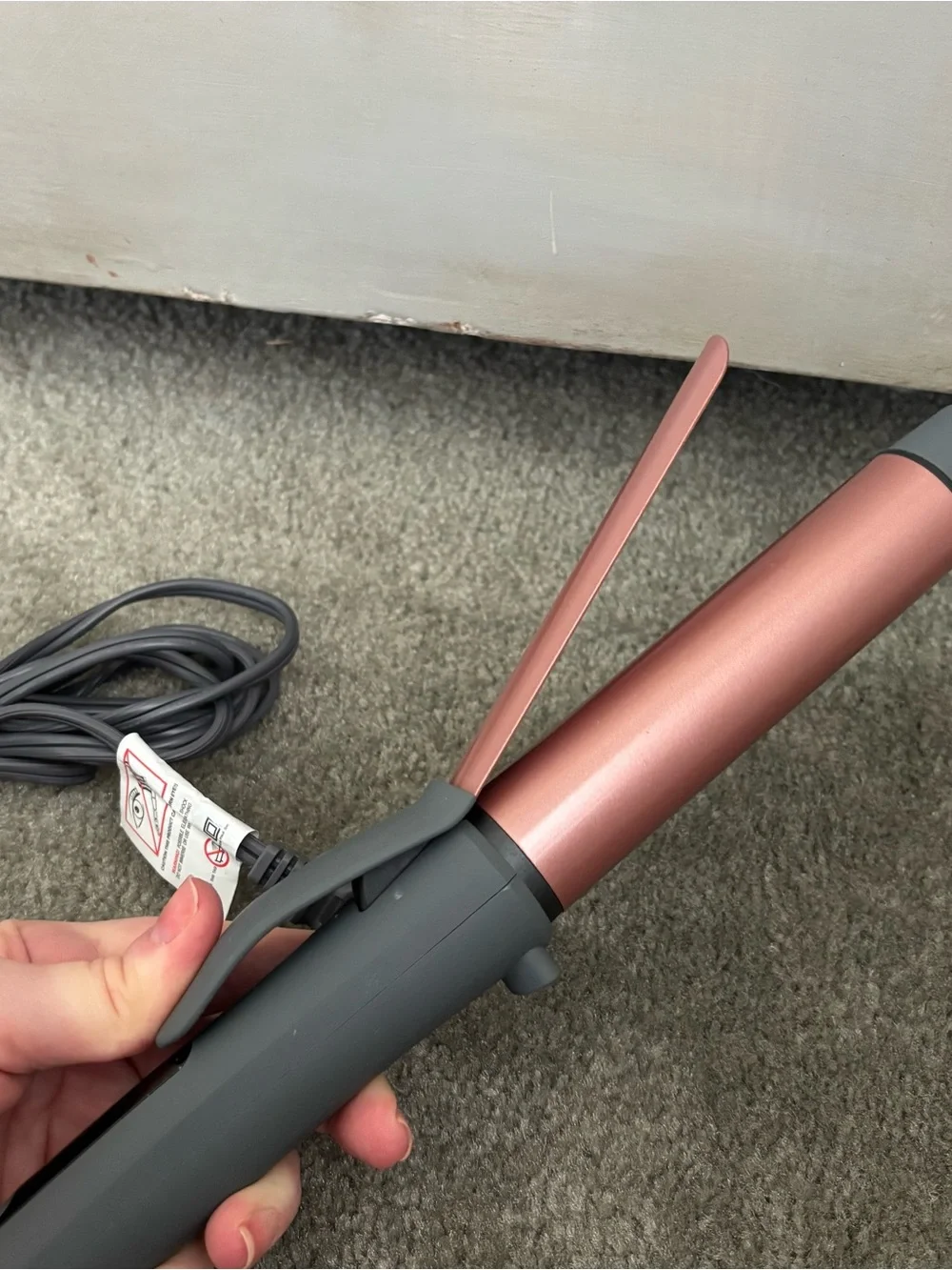 EUC Hairitage Curl Envy Hair Curling Iron 1 1/4 Inch Ceramic Tourmaline Curling
